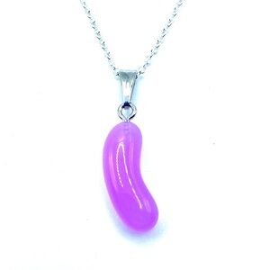 Jelly Bean Necklace Easter Purple